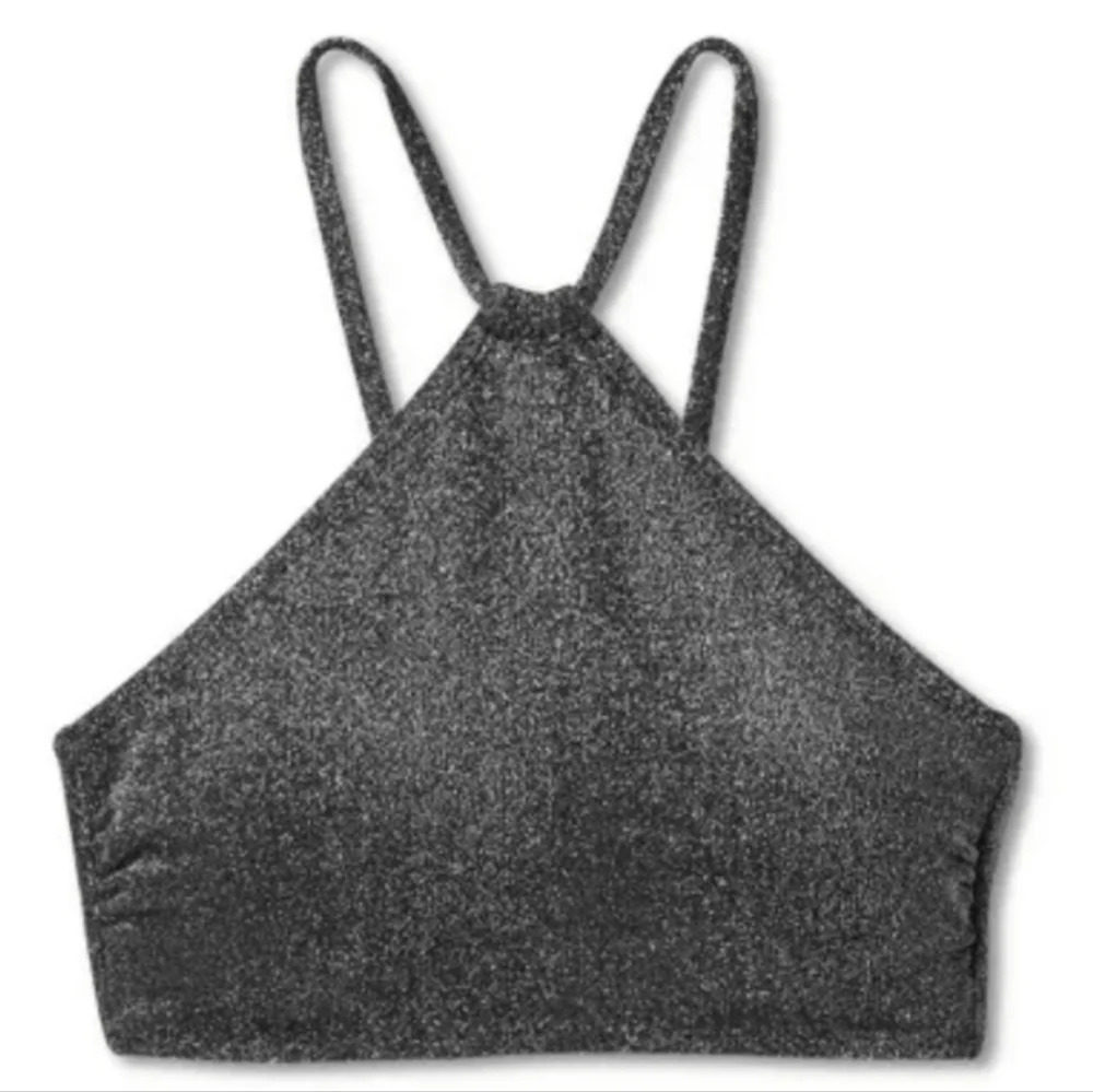 NWT Wild Fable Women's High Neck Halter Bralette Bikini Top XS 0-2 - Picture 3 of 5